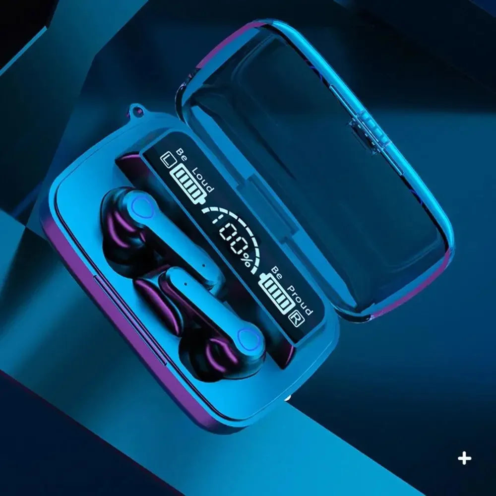 Original M19 Bluetooth Headset Drahtlose In-Ear Sport Intelligente Touch Led Display Spiegel Lager Lade Schatz Kopfhörer
