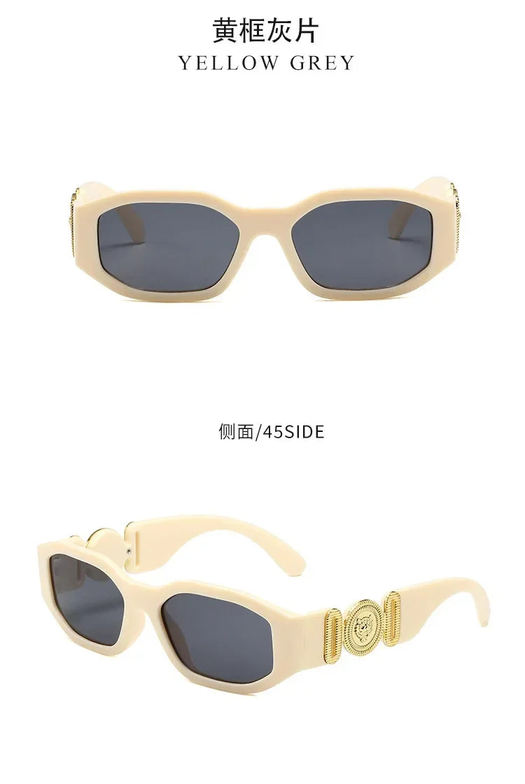 Neue Retro Unregelmäßige Quadratische Sonnenbrille für Frauen Männer Mode Designer Kleine Rahmen Sonnenbrille Trend Produkt Shades UV400