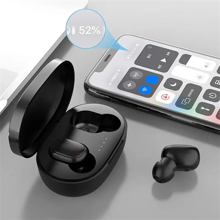 TWS A6S Headset Drahtlose Kopfhörer Bluetooth Kopfhörer Sport LED Display Touch Stereo Fone Bluetooth Ohrhörer für Xiaomi Huawei