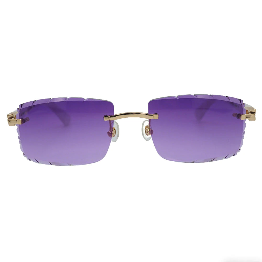 Sonnenbrille mit schlanken Metallrahmen: UV400-Schutz, trendiges Design für den täglichen und draußenbereich, schlanke Metall-Sonnenbrille