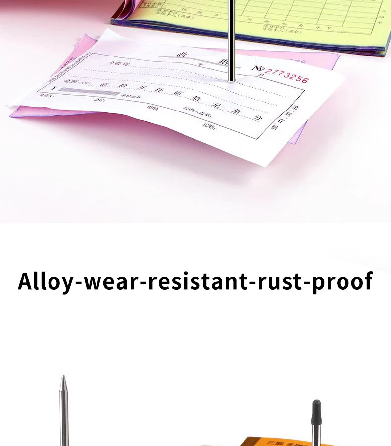 Bill Fork Desk Receipt Memo Holder Ticket Paper Summons Fork Spike Stick for Restaurant Kitchen Check Spindle Ticket Stabber