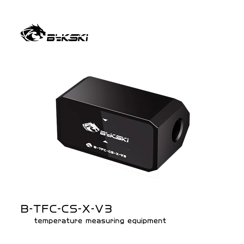 Bykski B-TFC-CS-X-V3 Thermometer Wasserkühlsystem Monitor Durchflussmesser Undicht Pumpe Geschwindigkeit Alarm Drehzahl Temperatur