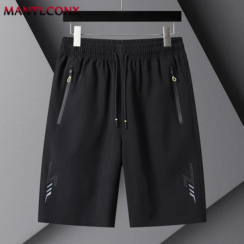 Sommer Herren Shorts Coole Sportbekleidung Laufshorts Lässige Hosen Fitnessstudio Training Jogging Kurze Hosen Herren Schwarz Grau