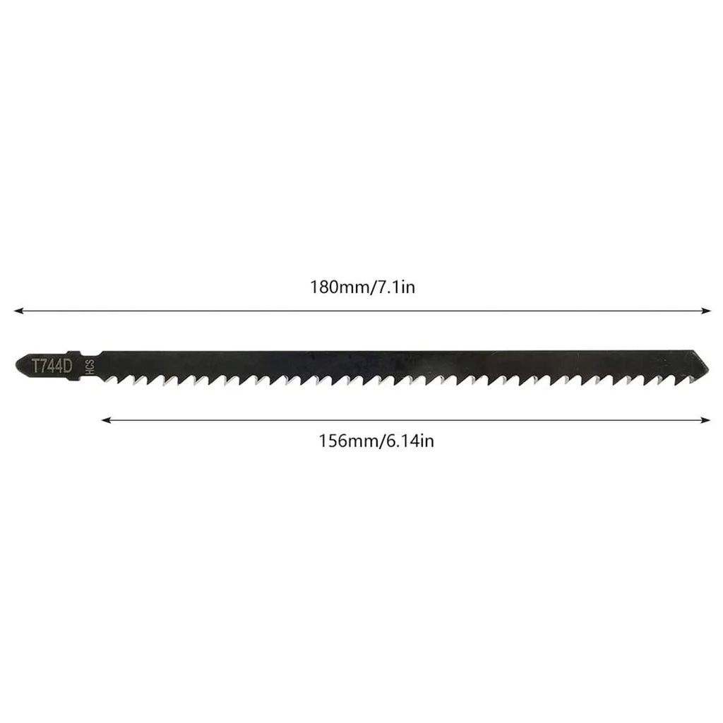 5PCS T744D Professionelle Jigsaw Klinge Set 180mm Lange Jig Sägeblätter Für Holz Metall Gerade Schneiden T-schaft Jig Sägeblatt