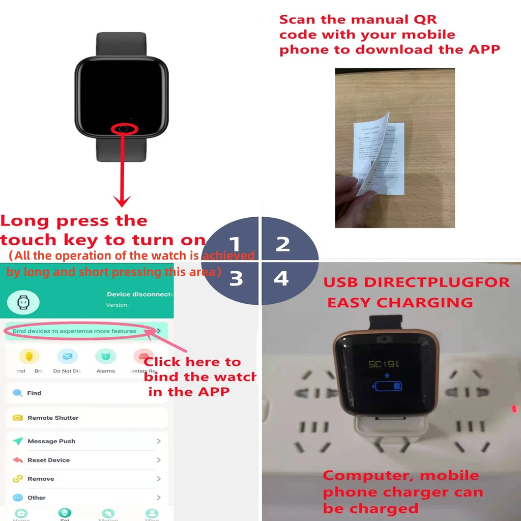 Smart Uhr Für Frauen Männer Armbanduhr Bluetooth Verbunden Telefon Player Musik Fitness Sport Armband Schlaf Monitor Digitale Uhren