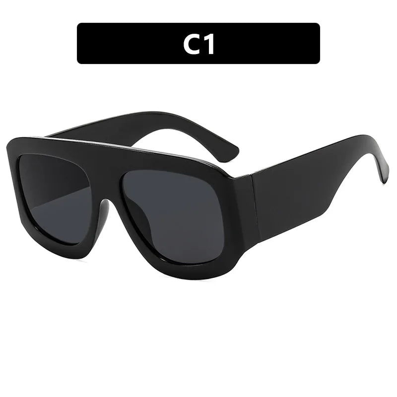 Übergroße quadratische Sonnenbrille für Männer und Frauen, 2025, neueste Mode, trendige INS-Partybrille, Unisex, stilvolles Accessoire, Freundschaftsgeschenke