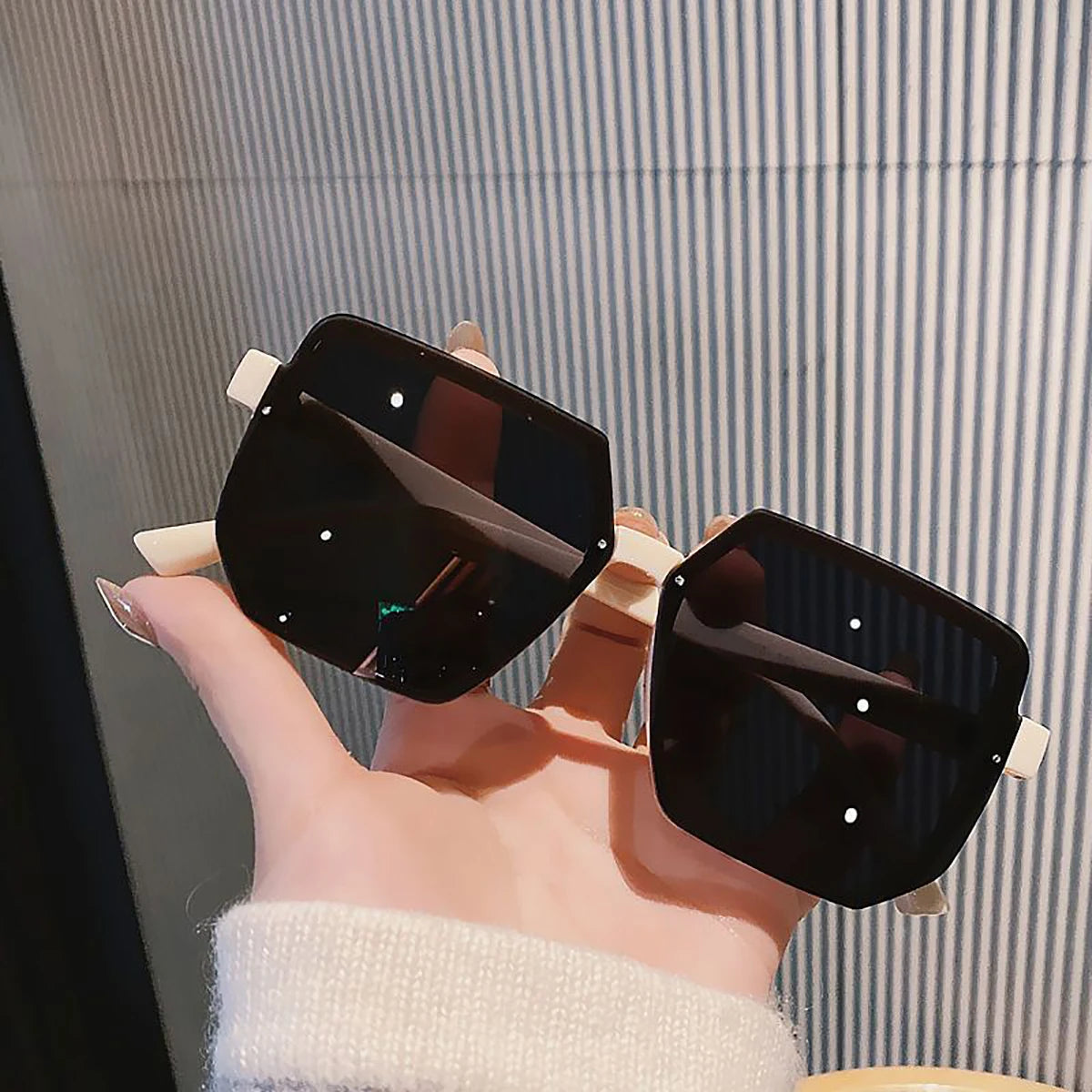 Große Rahmen Vintage Sonnenbrille Frauen Männer Marke Quadrat Sonnenbrille Retro Brillen Goggle für Männlich Weiblich Polygon Sonnenbrille ﻿ ﻿