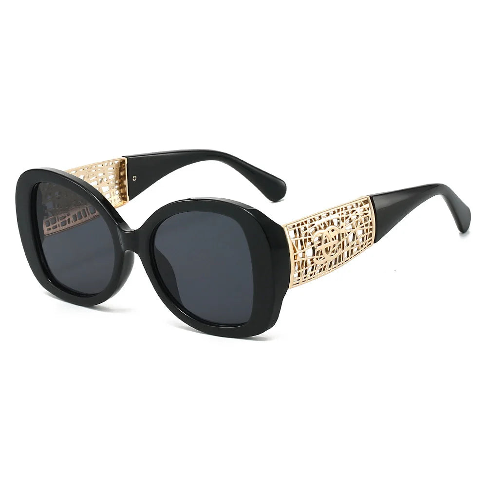 Vintage Luxus Designer Quadrat Sonnenbrille Für Frauen Männer Mode Übergroßen Retro Sonnenbrille Im Freien Fahren Retro Schatten UV400