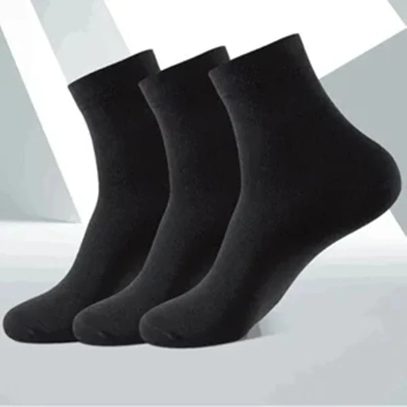5Pairs Atmungsaktive Baumwolle Sport Strümpfe Männer Bambus Faser Herbst und Winter Männer Socken Schweiß Absorption Deodorant Business Sox