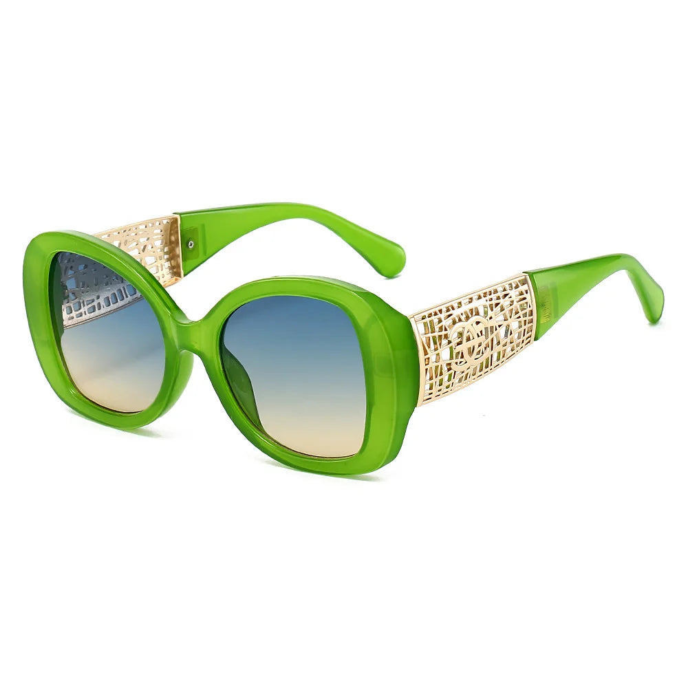 Vintage Luxus Designer Quadrat Sonnenbrille Für Frauen Männer Mode Übergroßen Retro Sonnenbrille Im Freien Fahren Retro Schatten UV400