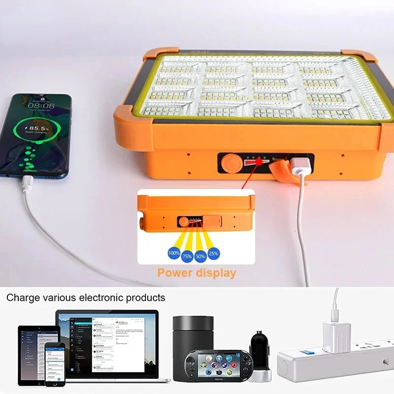 Kommerzielle Solarlaterne, 2000 mAh, Leistungskapazität, 15-Stunden-Bedienung, tragbares LED-System für Straßenautomaten, Campingsicherheit