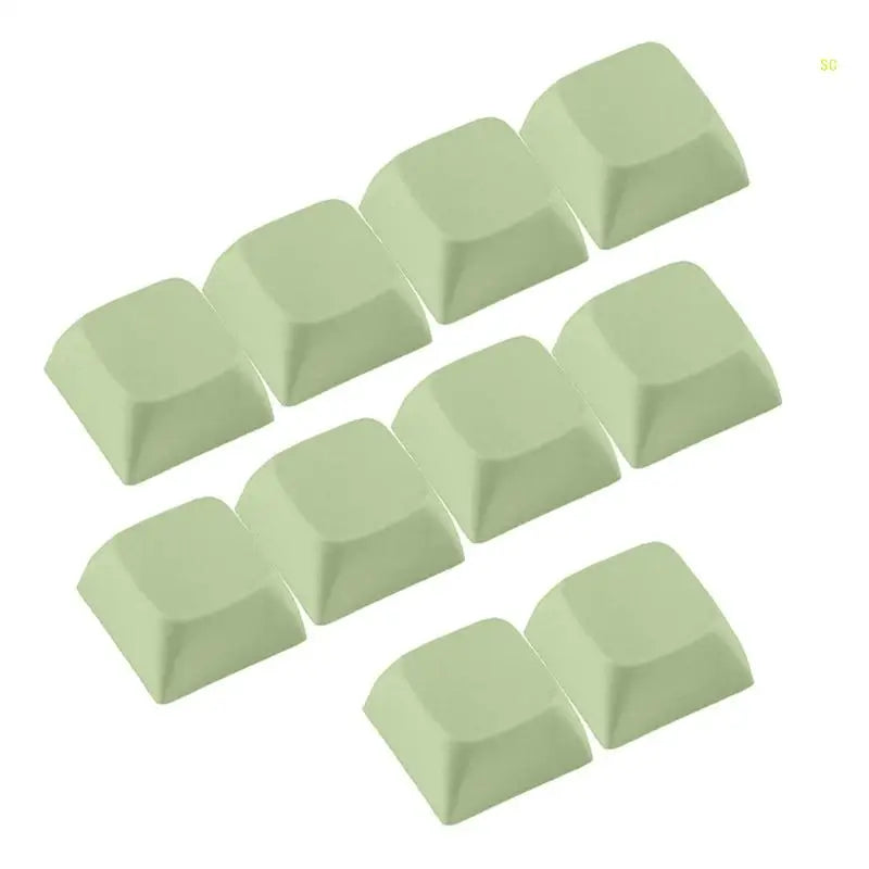 10PCs 1U XDA Profil Keycap Set Multi Farbe PBT Blank Tastenkappen Mechanische Tastatur Installation Dropshipping