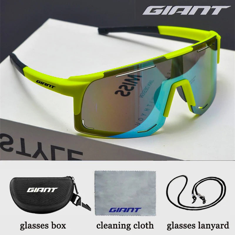 Riesige Fahrrad-Sonnenbrille in professioneller Qualität – UV-Schutz, blendfrei, stoßfest, Outdoor-Sportarten mit Etui