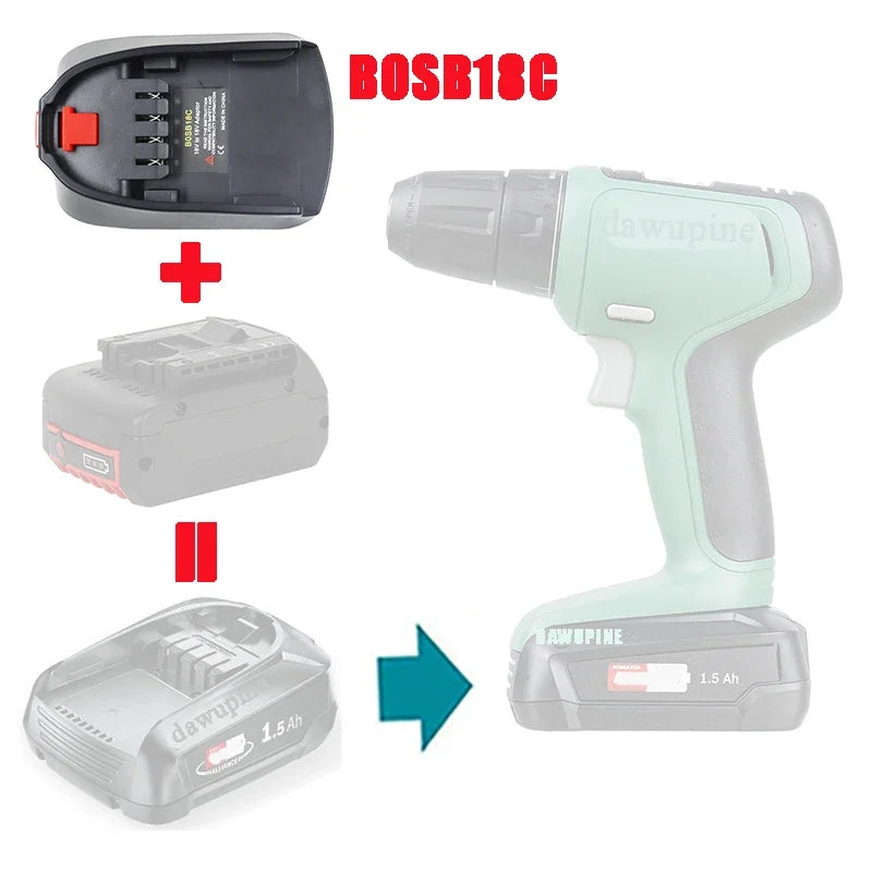 Bat618 Adapter Konverter Für Bosch 18V Batterie Für Makita Für Milwaukee Für Dewalt Für Hitachi Für Metabo Für AEG RIDGID maschine