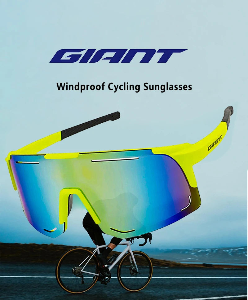 Riesige Fahrrad-Sonnenbrille in professioneller Qualität – UV-Schutz, blendfrei, stoßfest, Outdoor-Sportarten mit Etui