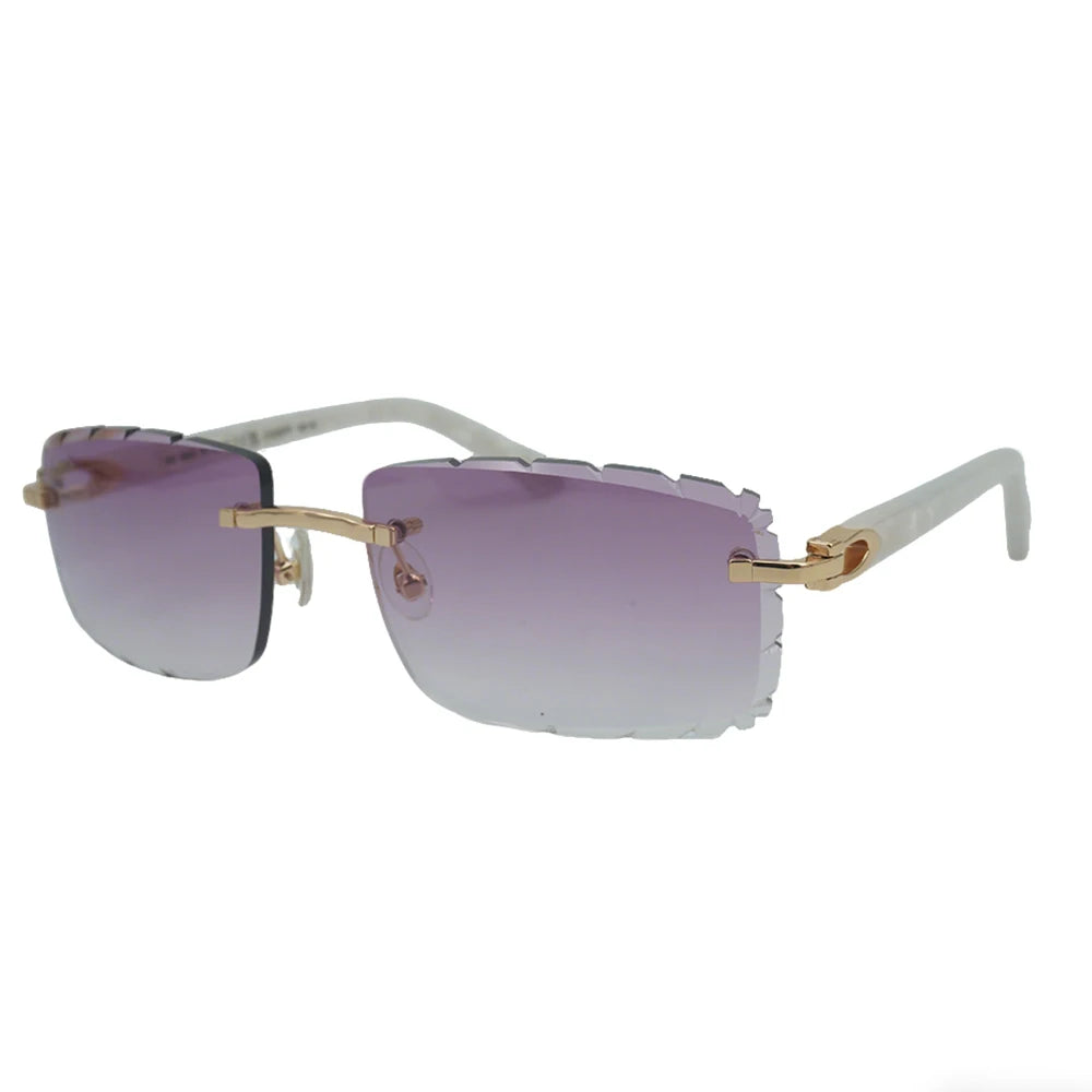 Sonnenbrille mit schlanken Metallrahmen: UV400-Schutz, trendiges Design für den täglichen und draußenbereich, schlanke Metall-Sonnenbrille
