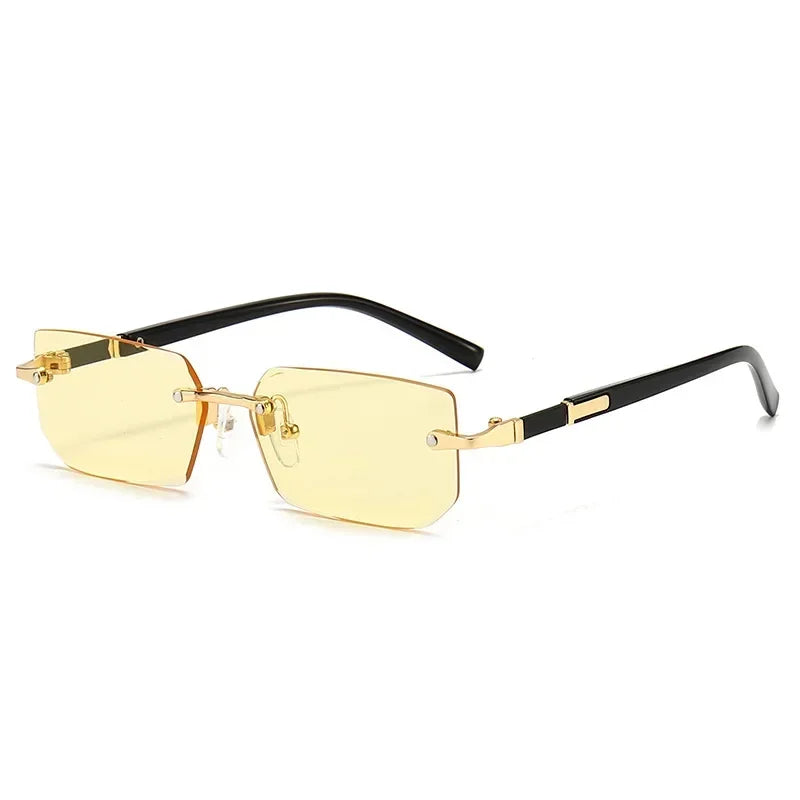 Mode High Definition Sonnenbrille Männer Damen Blau Licht Blockieren Augenschutz Brillen Randlose Quadratische Rahmen Brillen Goggle