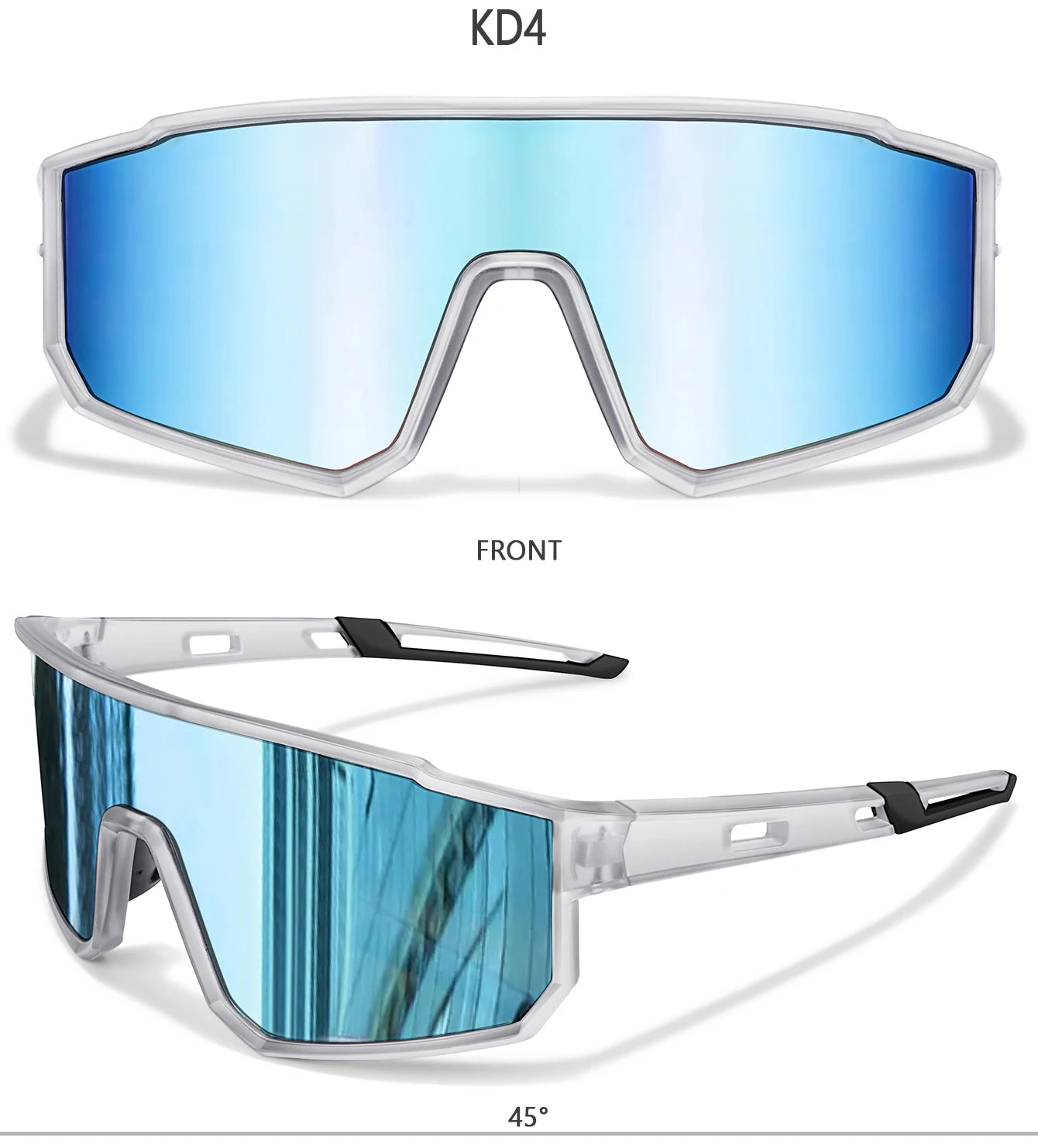 Trendige Angel-Sonnenbrille für Damen und Herren, lässige, winddichte Brille mit UV-Schutz für Outdoor-Sportarten, Laufen, Radfahren