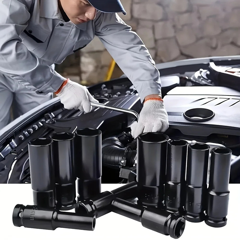 1/2-Zoll-Antriebssteckschlüsselsatz, 20-teiliges Steckschlüsselsatz (8–32 mm), für Kfz-Wartung, Reparaturen und Heimwerkerprojekte, Haushalts-Hardware-Werkzeuge