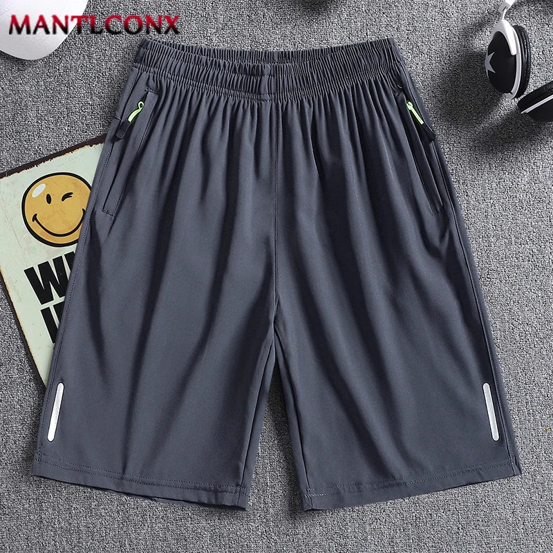 Sommer Herren Shorts Coole Sportbekleidung Laufshorts Lässige Hosen Fitnessstudio Training Jogging Kurze Hosen Herren Schwarz Grau