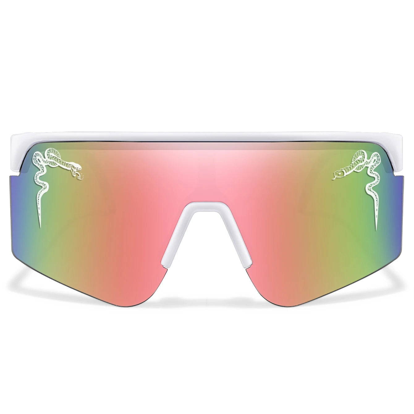 Herren Damen Radsport-Sonnenbrille Große Linse Winddicht UV400 Schutzbrille Outdoor-Sport Laufen Klettern Fahrrad MTB Brille