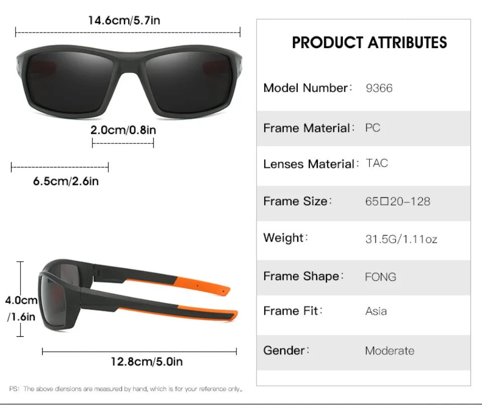Neue Sonnenbrille für Männer Sport Polarisierte Quadratischen Rahmen Camouflage Sonnenbrille Fahren Angeln Radfahren Skifahren Sonne Brillen UV400