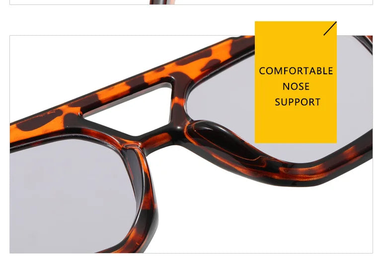 Grenzüberschreitende europäische und amerikanische Doppelstrahl-Sonnenbrille, unregelmäßige Sonnenbrille, 2023, neue personalisierte Retro-Sonnenbrille, beliebt auf dem Intern