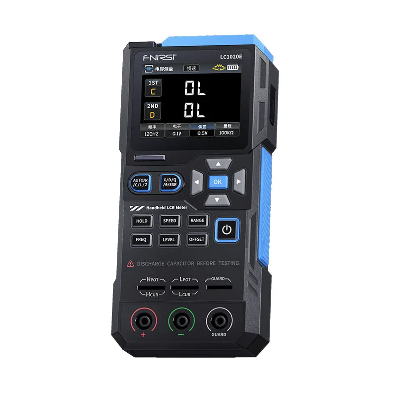 FNIRSI LCR Tester Multimeter Widerstand Induktivität LC1020E Digital Bridge Handheld Praktische Tester Kapazität Kalibrierung