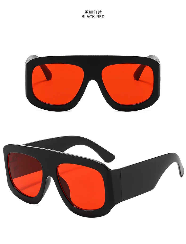 Übergroße quadratische Sonnenbrille für Männer und Frauen, 2025, neueste Mode, trendige INS-Partybrille, Unisex, stilvolles Accessoire, Freundschaftsgeschenke