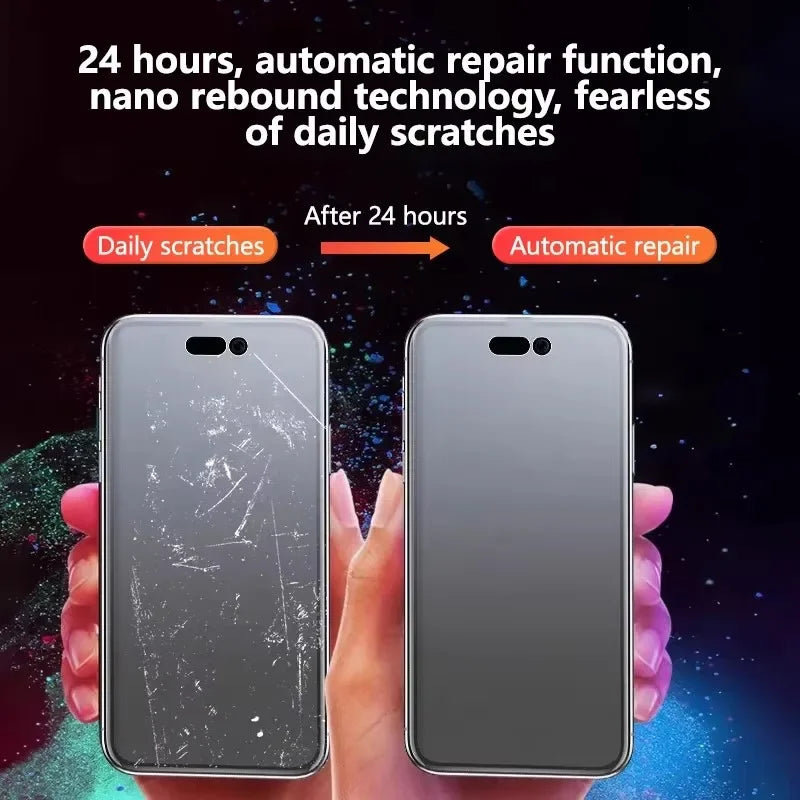 5 Stück matte Hydrogelfolie für iPhone 16 14 13 12 11 15 Pro Max Mini Frosted Displayschutzfolie für iPhone XS X XR 7 8 14 15 16 Plus