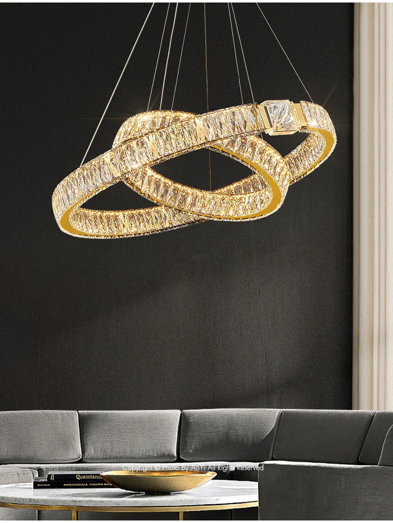 Moderne Luxus LED Kristall Kronleuchter Home Villa Beleuchtung Wohnzimmer Esszimmer Dekoration Decke Pendel leuchten Innen leuchten