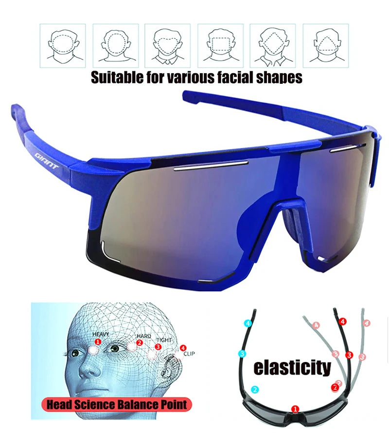 Riesige Sonnenbrille zum Radfahren und Angeln in professioneller Qualität – UV-Schutz, blendfrei, stoßfest, Outdoor-Sport, Damen und Herren