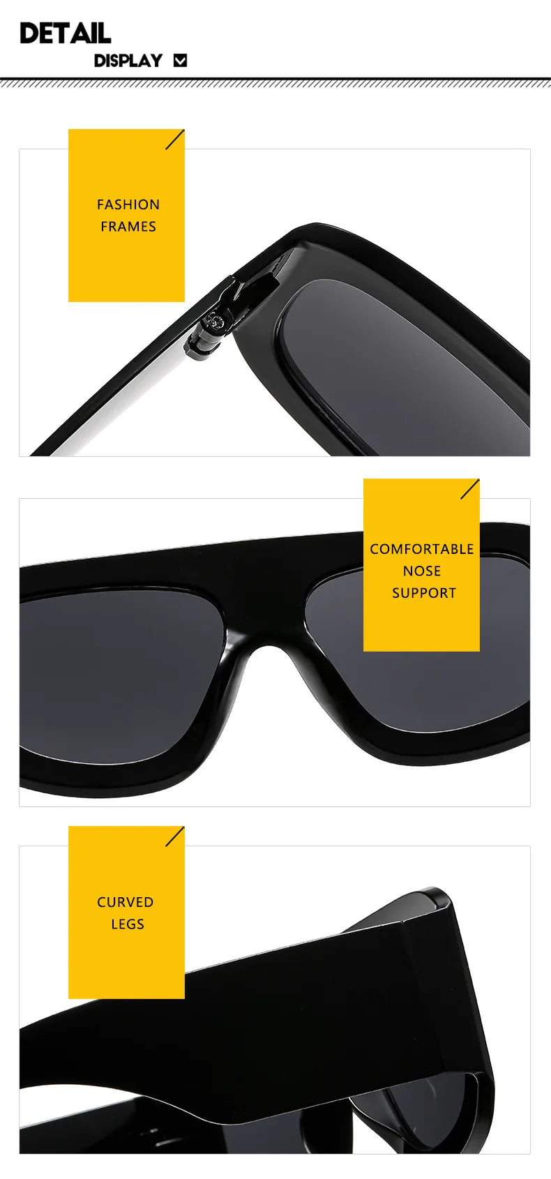 Übergroße quadratische Sonnenbrille für Männer und Frauen, 2025, neueste Mode, trendige INS-Partybrille, Unisex, stilvolles Accessoire, Freundschaftsgeschenke