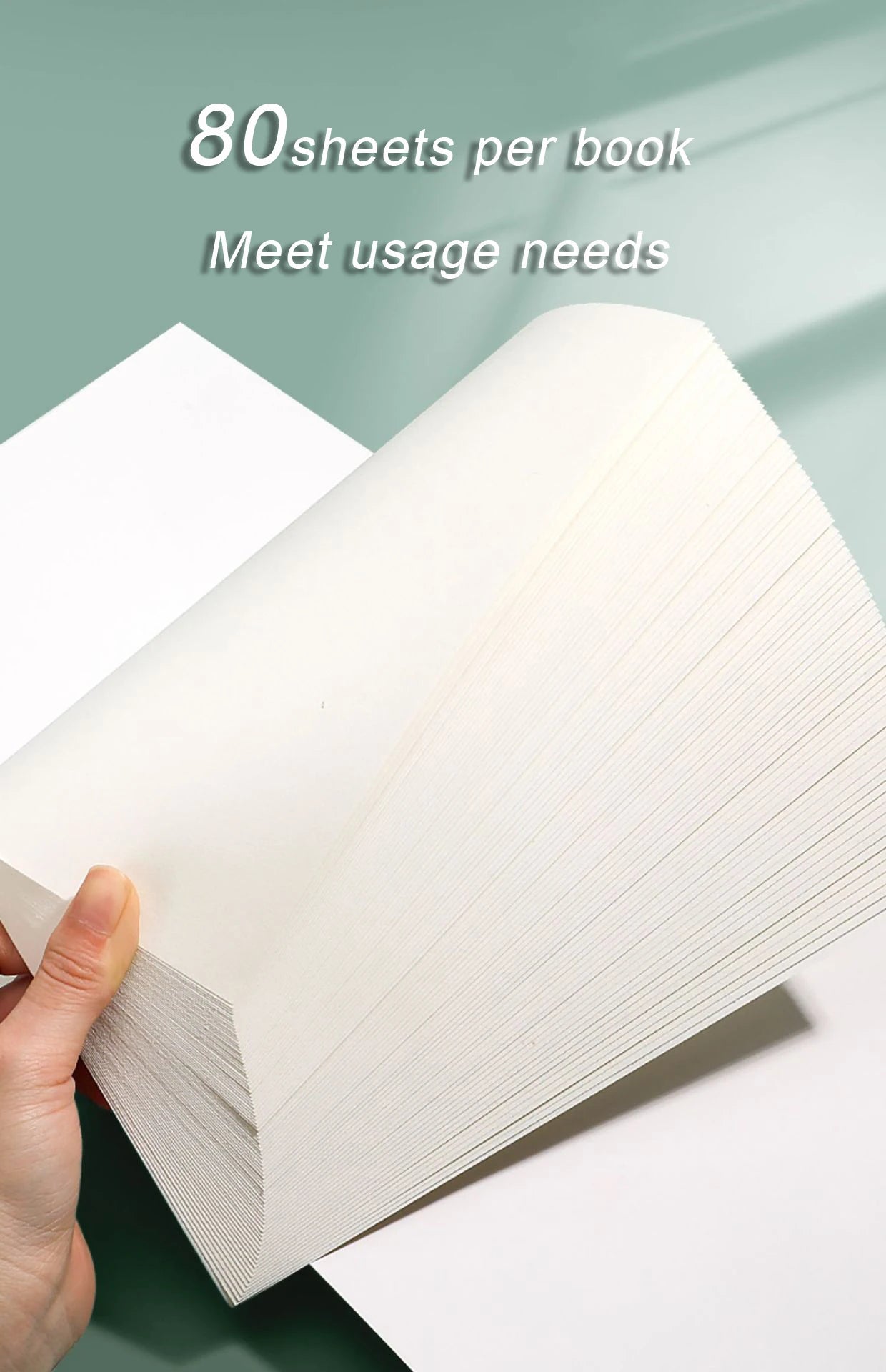 Leeres Skizzenbuch für 20 Karat 80 Blatt Papierkunststudenten, die zu zeichnen lernen, farbige Bleigemälde, Buntstift, Malerei, Kunstbedarf