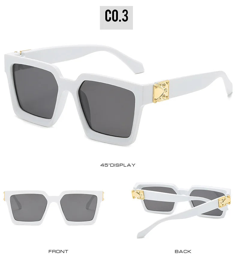 Quadratische Sonnenbrille Männer Luxus Marke Designer Männer Brillen Luxus Retro Hohe Qualität UV400 Gafas De Sol Hombre