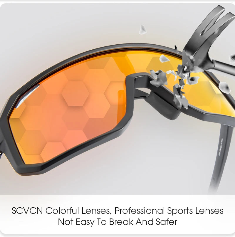 SCVCN Neue Radfahren Sonnenbrille Männer Straße Fahren Fahrrad Brille Outdoor Sport Bergsteigen Frauen Fahrrad Radfahren UV400 Brille