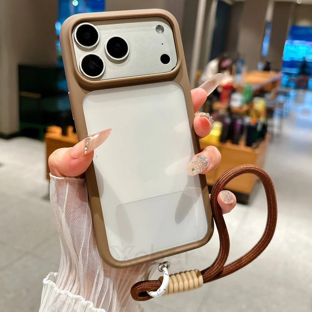 Intelligente Kamera-Touch-Taste, kristallklare Handyhülle für iPhone 17 Pro Max 17 Pro 17 Air, transparente, stoßfeste Abdeckung