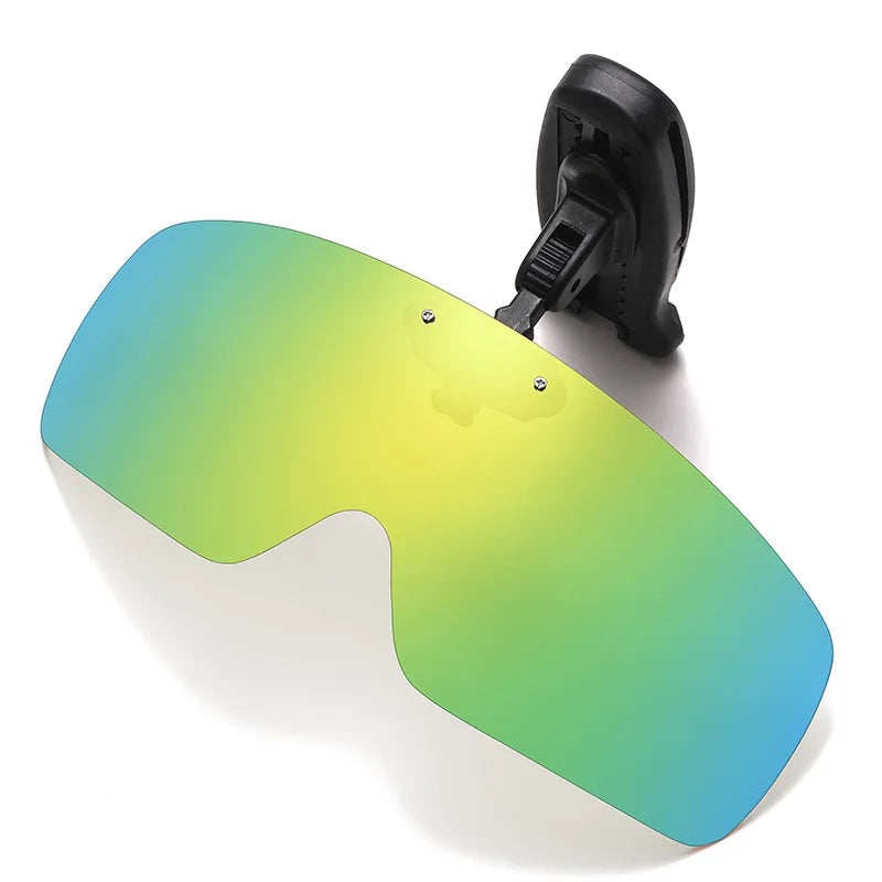 SU01 Angel-Sonnenbrille mit Kappenclip, UV-beständig, polarisiert, für Wein, Gelb, Grau, Schwarz, Dunkelgrüner Kaffee, speziell für die Trugbrille
