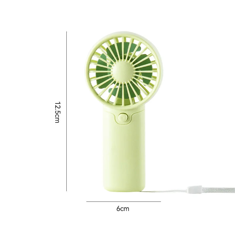 MEET SUN Tragbarer Ventilator, praktischer kreativer kleiner Ventilator, Handventilator, leichter Handventilator mit AA-Batterie, Mini-Ventilator, Luftkühler