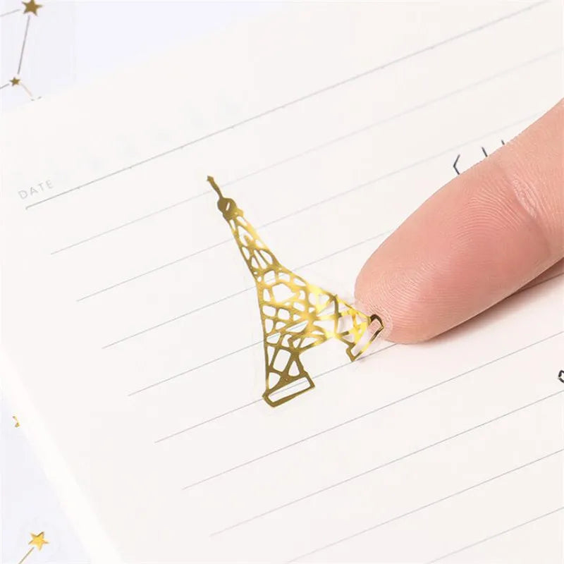 Neue Golden Planet Dekoration Aufkleber Universum Raum Aufkleber für Tagebuch Foto Telefon Diy Scrapbooking Schreibwaren Schule Liefert