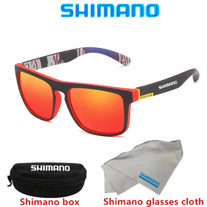 Klassische quadratische polarisierte Unisex-Outdoor-Sport-Sonnenbrille zum Angeln, Jagen, Radfahren, Fahren, Bergsteigen, UV400, blendfrei