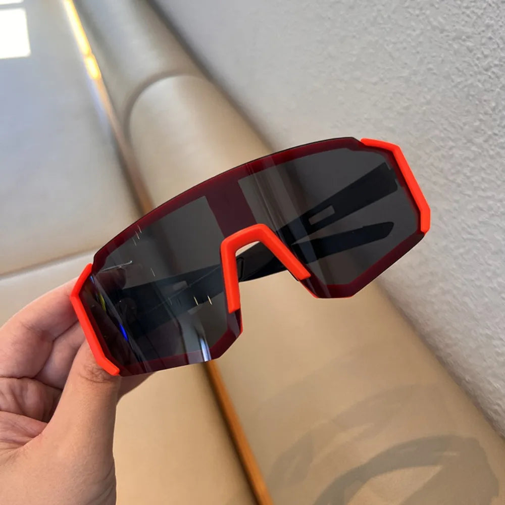 UV Sandproof Radfahren Sonnenbrille Klare Anti Strahlung Objektiv Outdoor Sport Brille Schutz Übergroße Winddichte Gläser