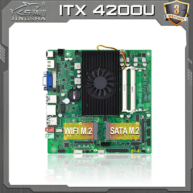 JINGSHA itx-4200U mini itx Motherboard Onboard Intel i5 4200U CPU Dual Channel DDR3 RAM Industrie-Motherboards