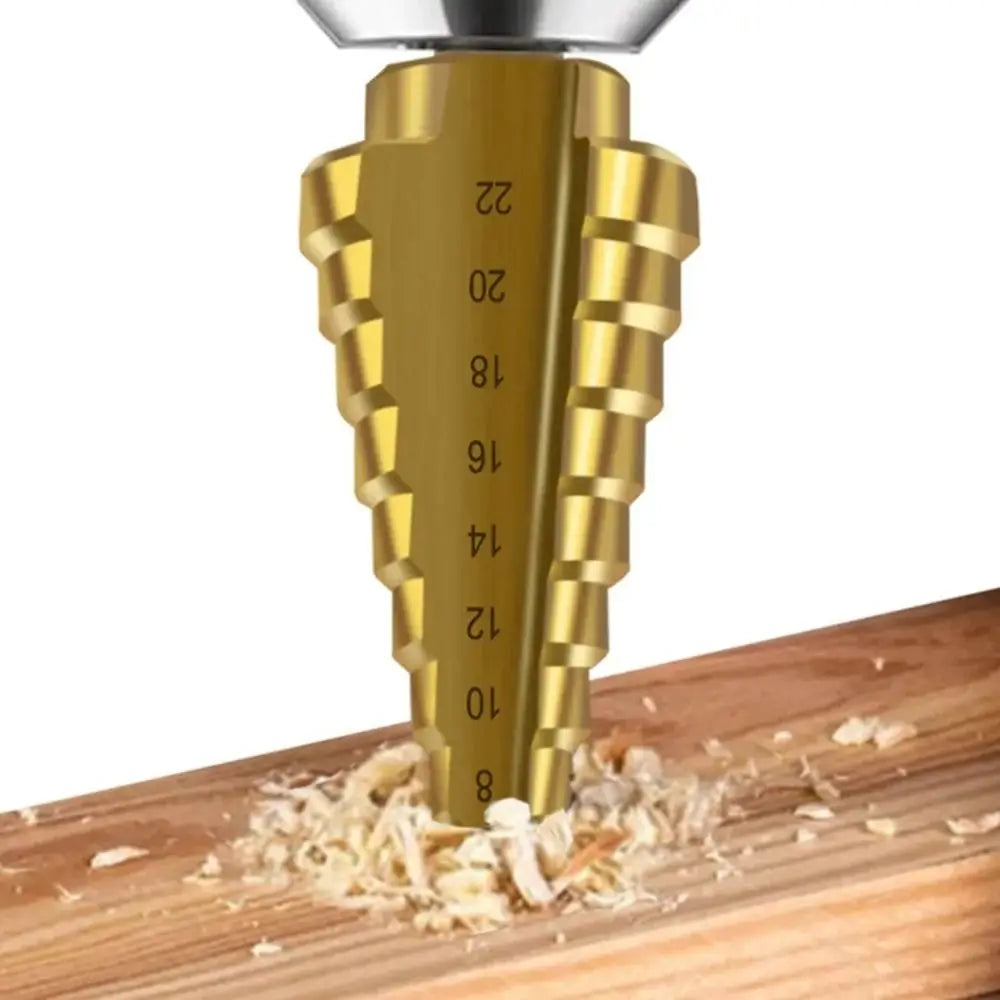 4-22mm Stufen bohrer Loch öffner 4241 Hoch geschwindigkeit stahl bohrer Sechs kant schaft Holz Metall Lochs ch neider Zimmerei Bohr werkzeuge