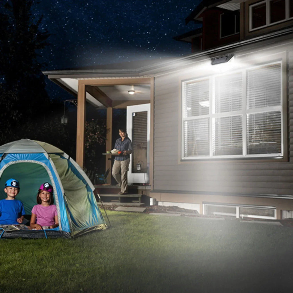 Multifunktionale Solarlampe für den Außenbereich, Gartendekoration, Solar-LED-Licht, wasserdicht, Sonnenlichtbetrieben, Strahler mit Bewegungssensor
