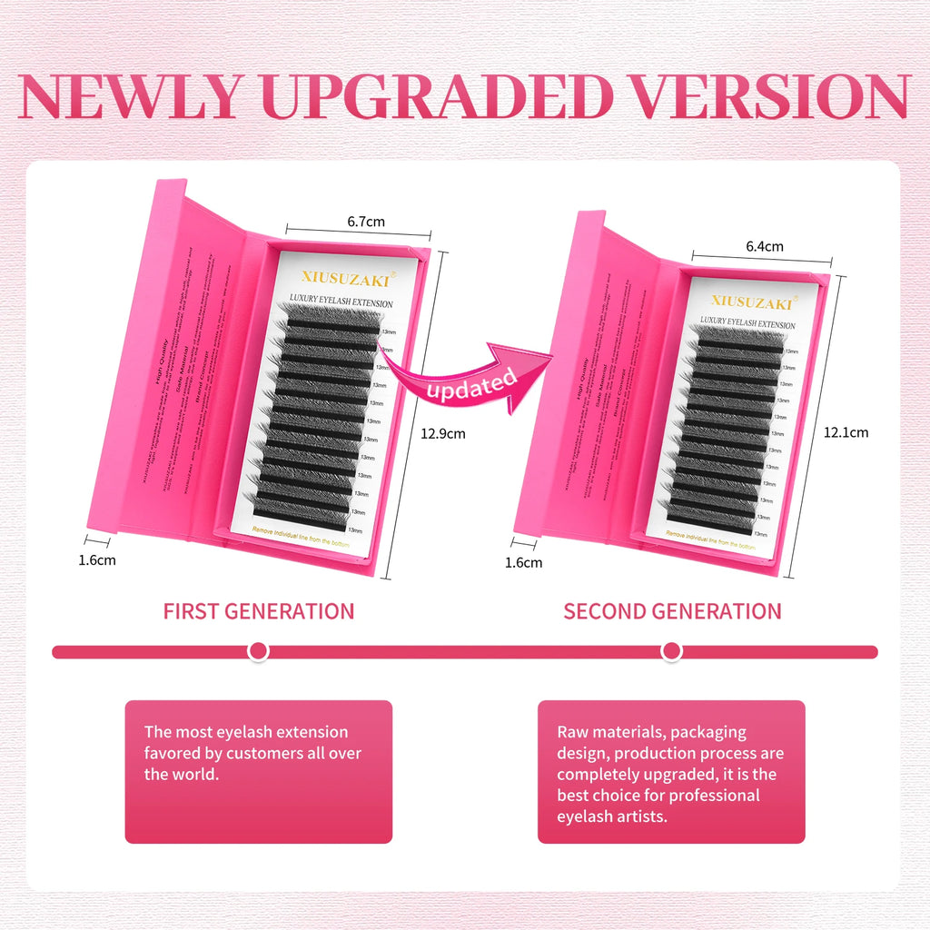 XIUSUZAKI W-förmige Wimpern Bloom 2D 3D 4D 5D 6D 7D 8D Automatische Blüte Vorgefertigte Fächer Wimpernverlängerungen YY Einzelwimpern