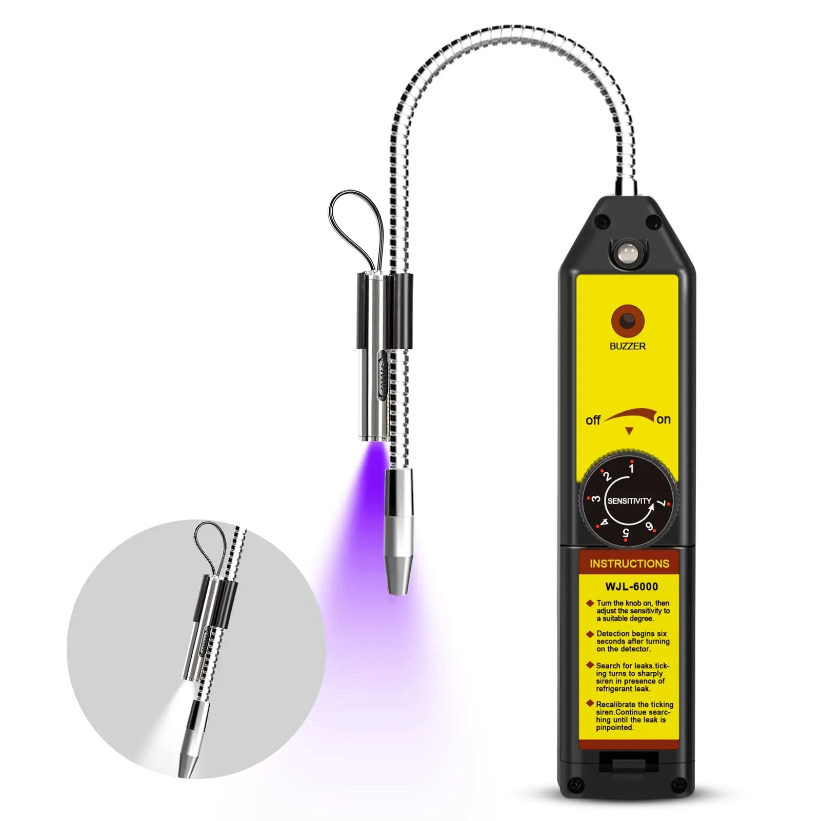 Lecksucher Freon Halogen Gasdetektor Klimaanlage Kältemittel R22 R410A R134A R1234YF CFCs HCFCs HFCs Leckerkennungswerkzeug