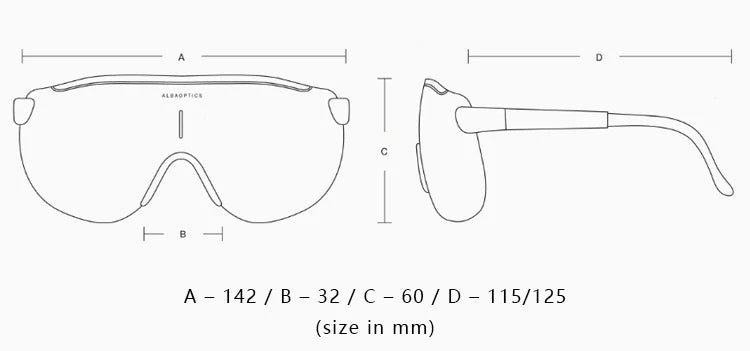 ALBA Radfahren Goggl Sonnenbrille Sport Radfahren Brille Mail Brille Fahrrad Mountainbike Brille männer Brillen ciclismo mtb