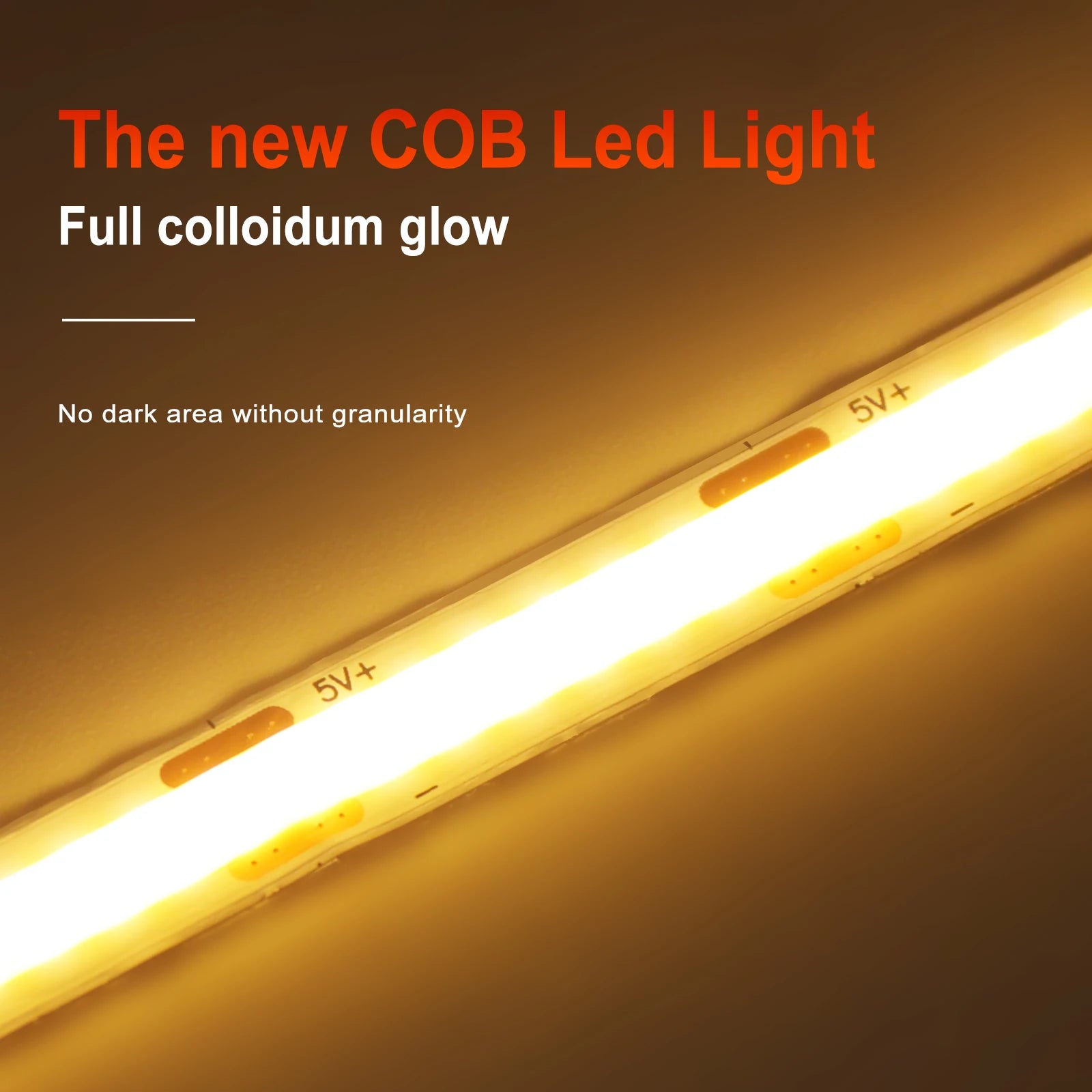 Superheller USB-DC5V-COB-LED-Lichtstreifen, 320 LED/m, hohe Dichte, flexible lineare Beleuchtung, warm/natürlich/weiß, 50 cm, 1 m, 2 m, 3 m, 4 m, 5 m