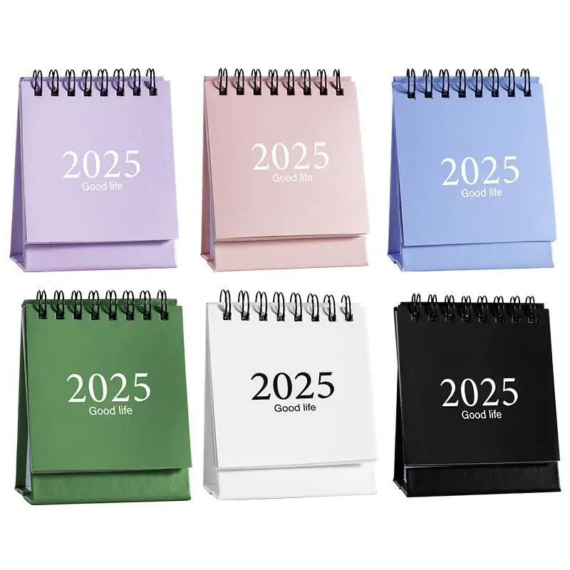 【MAX-55】Mini-Tischkalender 2026, kleiner Stand-Flip-Wochenkalender, kreativer Spulenkalender, Planer für die tägliche Zeitplanplanung